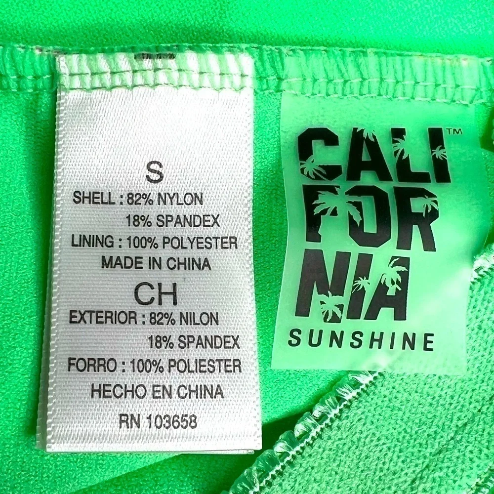 California Waves MULTI Juniors' Tropical-Print One-Piece Swimsuit - Picture 10 of 13